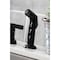 Kingston Brass FB7790NDLSP 8-Inch Centerset Kitchen Faucet with Sprayer, Matte Black FB7790NDLSP - alternate 3